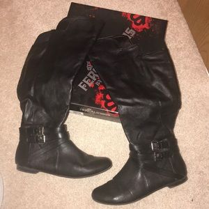 Fergalicious Wild Calf Black Boots